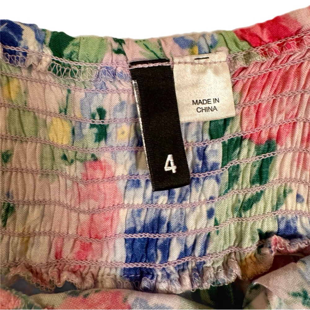 H&M DIVIDED | Floral Spaghetti Strap Long Maxi Dress | Size 4 | Y2K - Picture 4 of 4